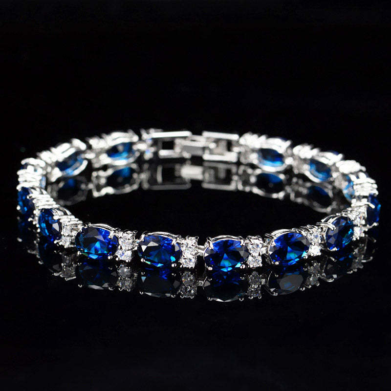 Simple High-end Aaa Zircon Women's Bracelet