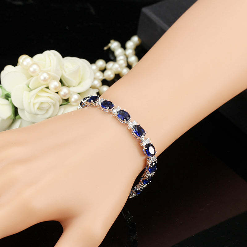 Simple High-end Aaa Zircon Women's Bracelet