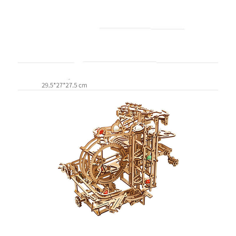 Wood Puzzle Ball Step Elevator Track 3D Puzzle