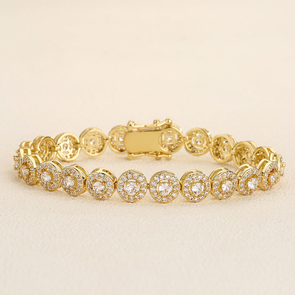 Light Luxury Full Inlaid AAA Zircon Bracelet