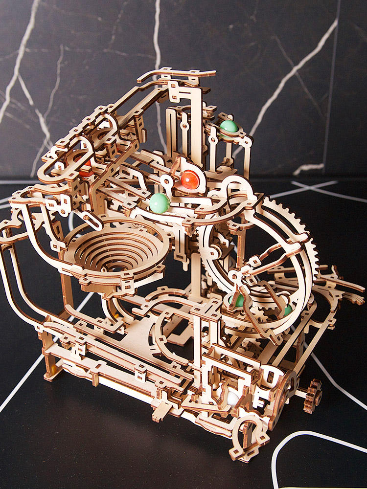 Wood Puzzle Ball Step Elevator Track 3D Puzzle