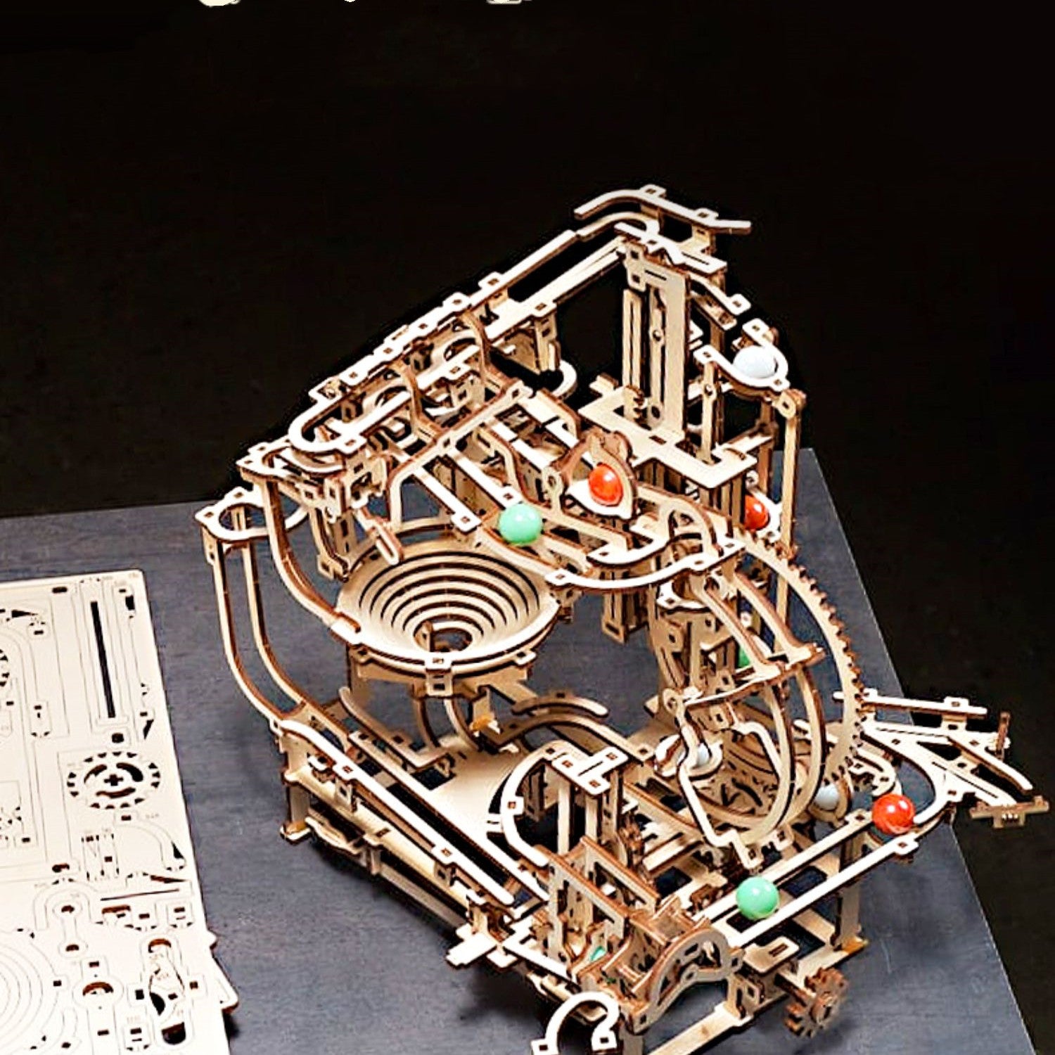 Wood Puzzle Ball Step Elevator Track 3D Puzzle