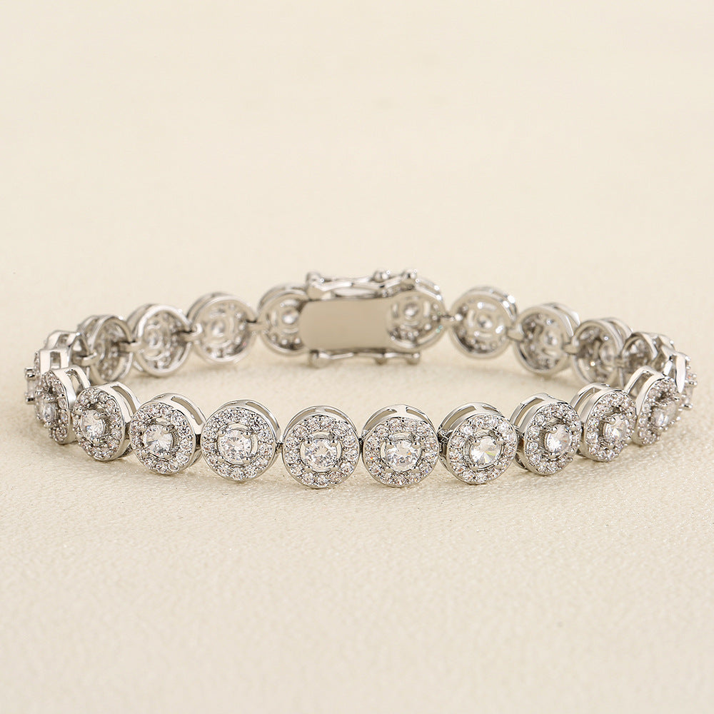 Light Luxury Full Inlaid AAA Zircon Bracelet